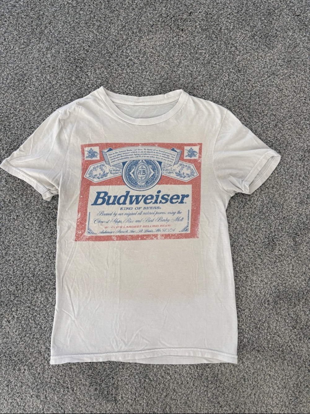 Budweiser White Graphic Tee